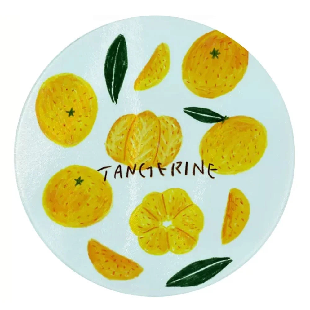20 Pack Sublimation Blanks Round Tempered Glass Cutting Board 11.8in with White Coating D145858