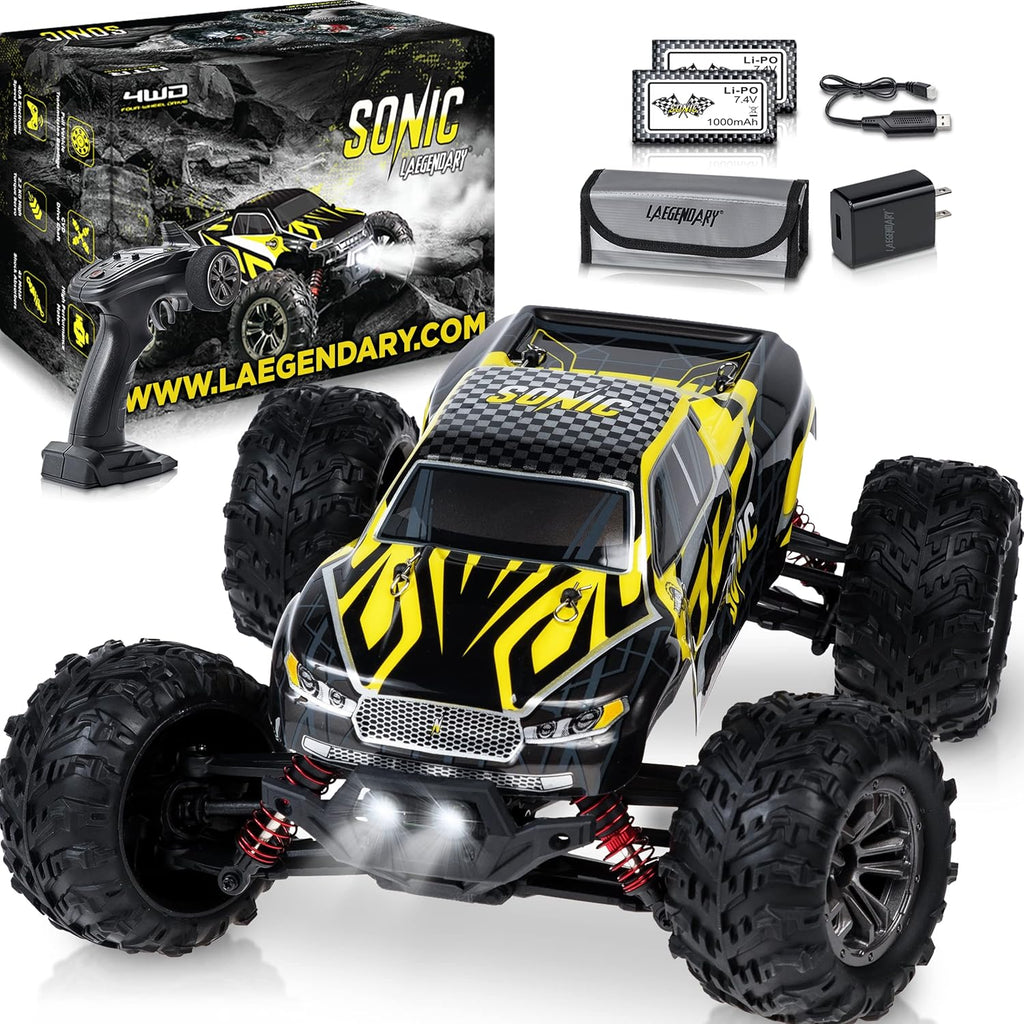 4x4 Offroad Monster Truck Remote Control Car, 1:16 Scale, Brushed, Waterproof Y509