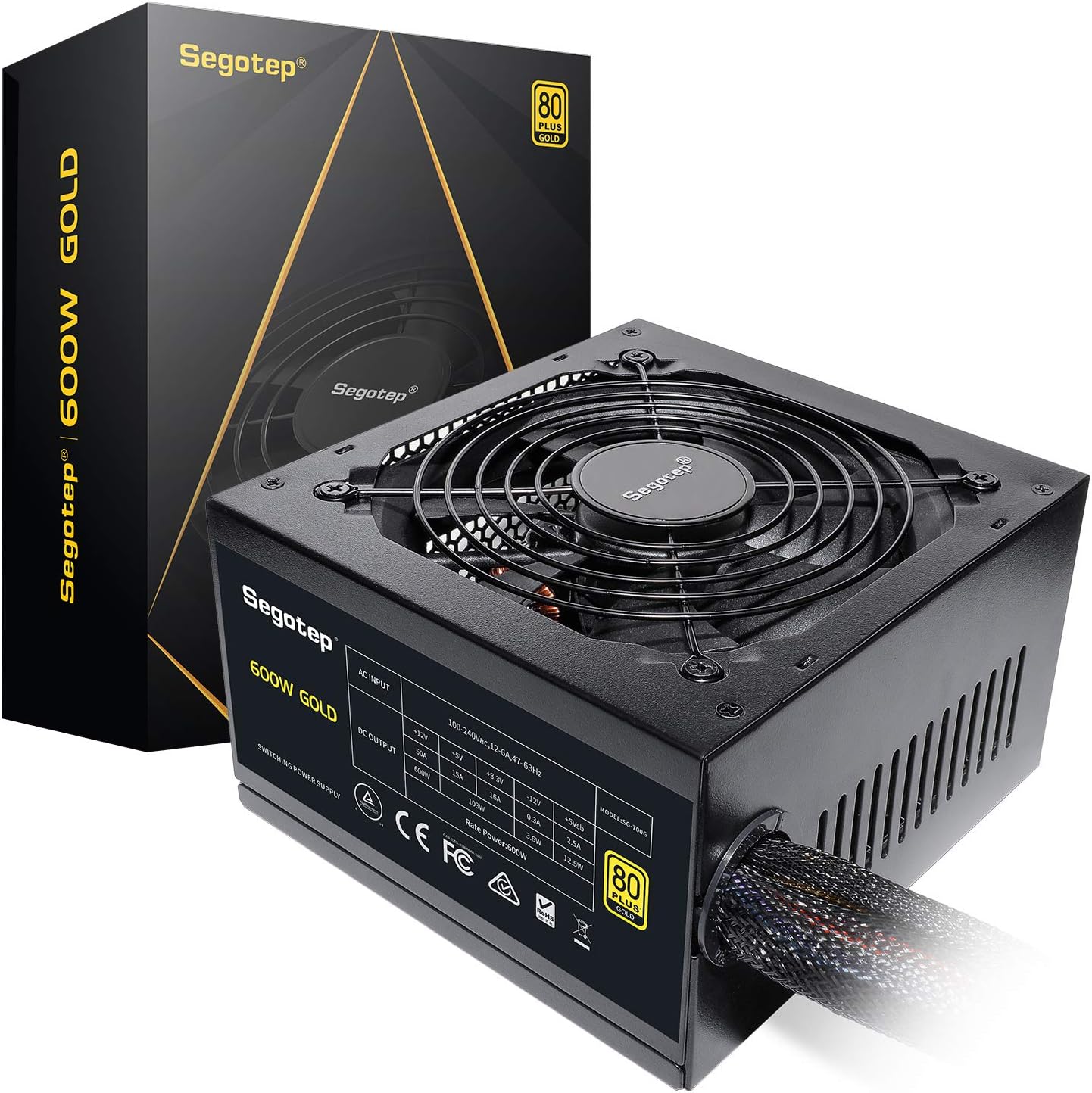650W SFX Power Supply 80+ Gold Fully Modular PSU C871
