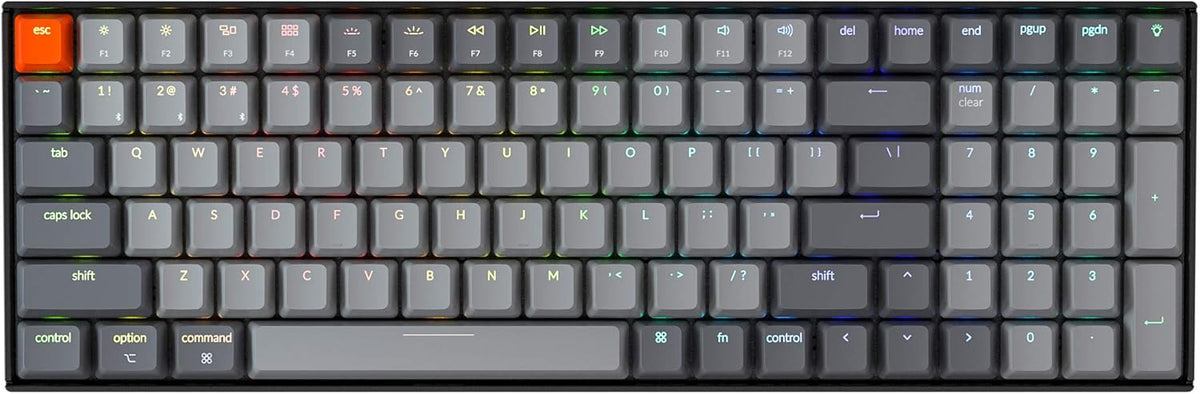 96% Layout Bluetooth Wireless/USB Wired Mechanical Keyboard with Aluminum Frame I389