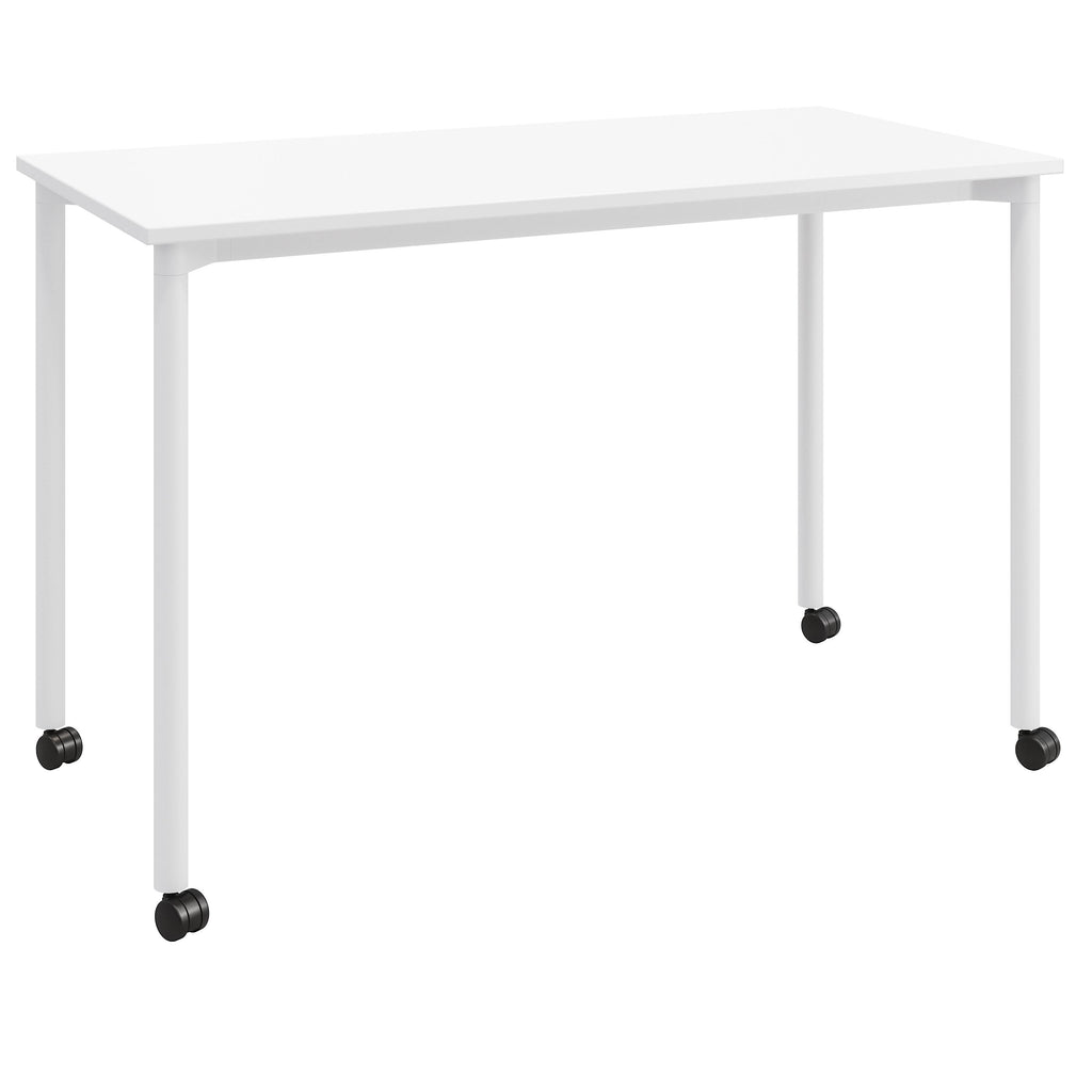 White Office Desk with Casters Z554837