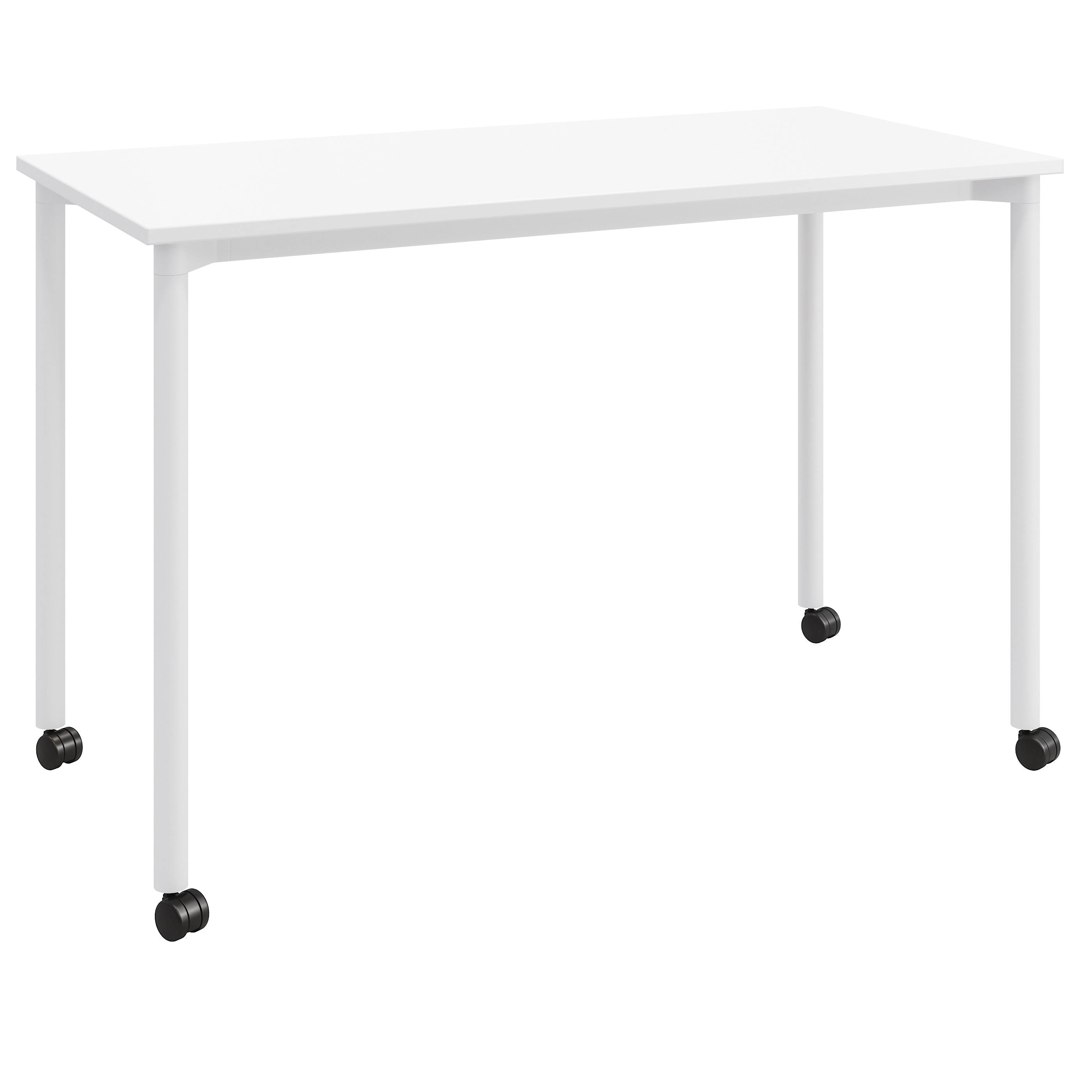 White Office Desk with Casters Z554837