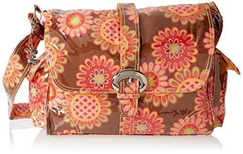 Cobalt Paisley Laminated Buckle Diaper Bag J521
