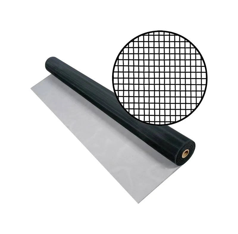 Aluminum Screen Cloth Black 32x22 x 100 Q59556