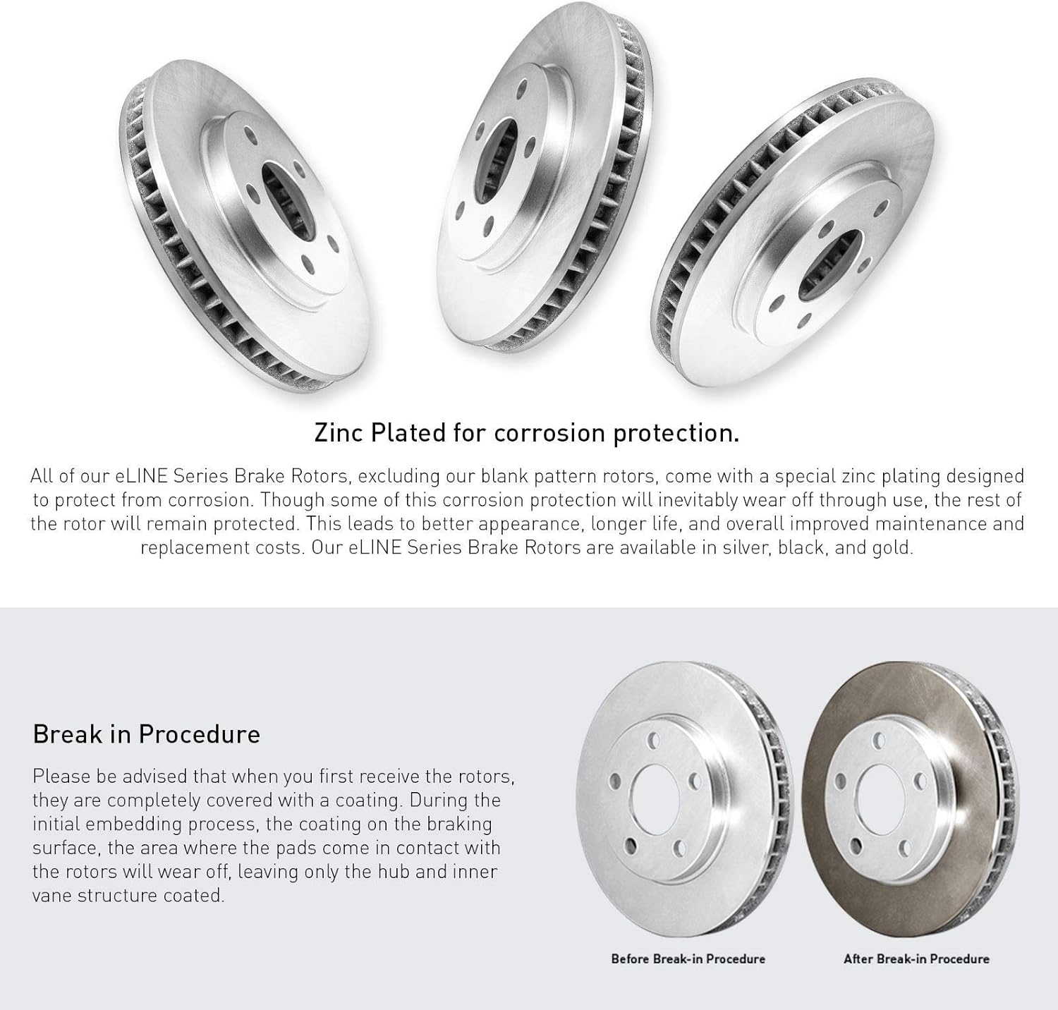 Replacement Brake Rotors Kit & Semi-Met Brake Pads A524811