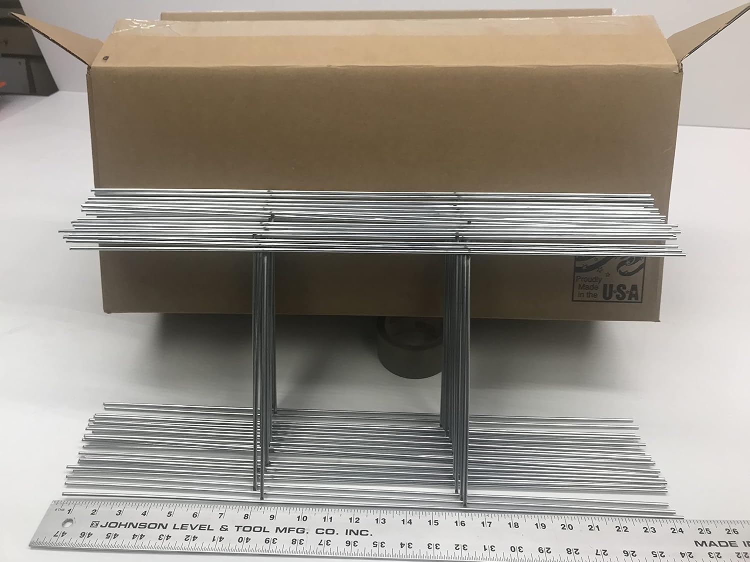 50 Double H-Frame Galvanized Metal Wire Sign Stakes, 24'' Tall 10'' Wide C754