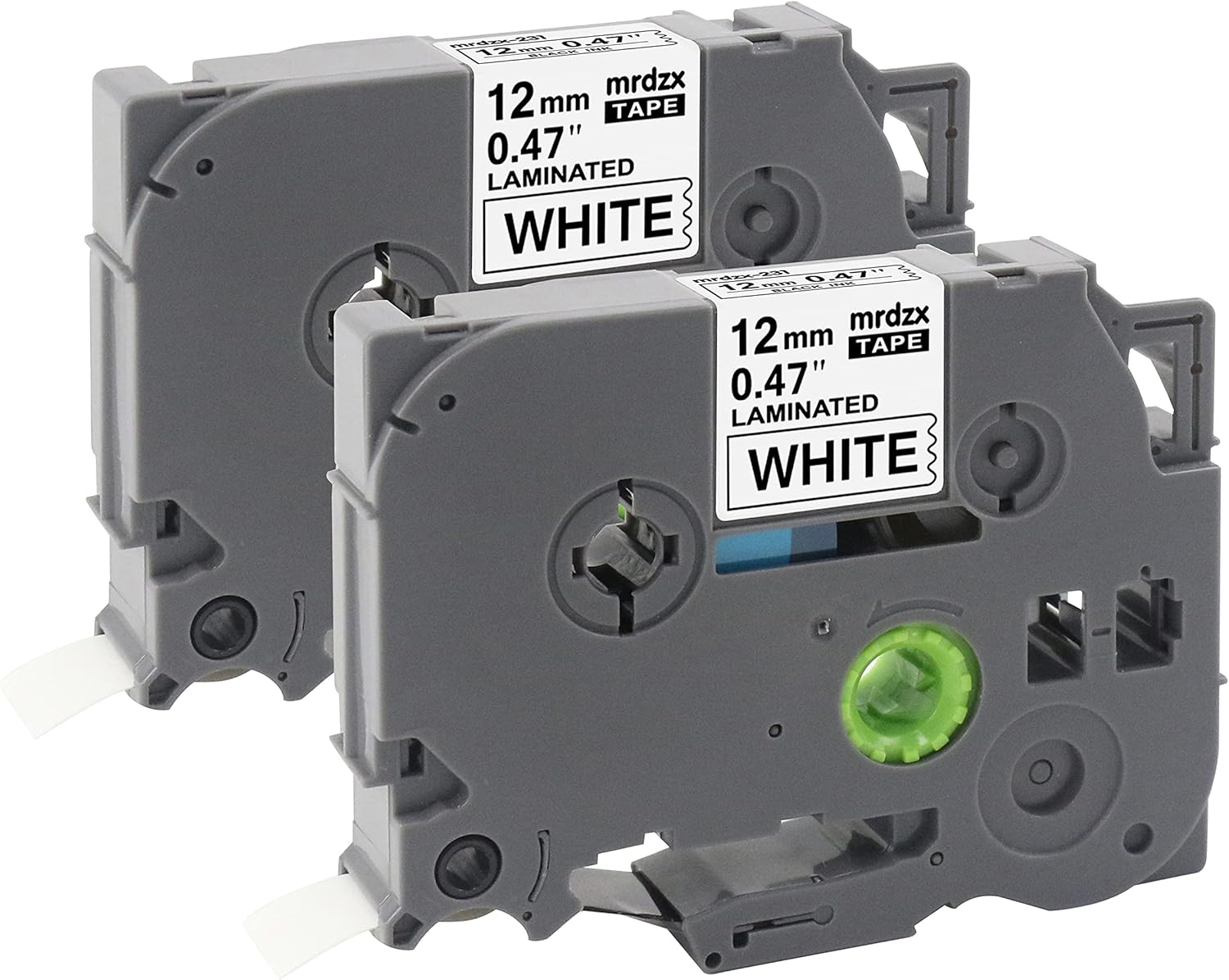 Compatible Label Tape Replacement for Brother TZe-231, 0.47" x 26.2', Black on White, 20 Pack C6520