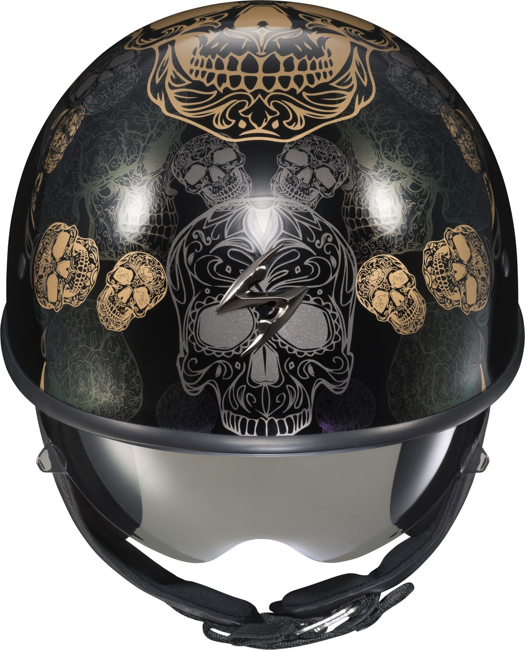 Black Half Helmet F7120
