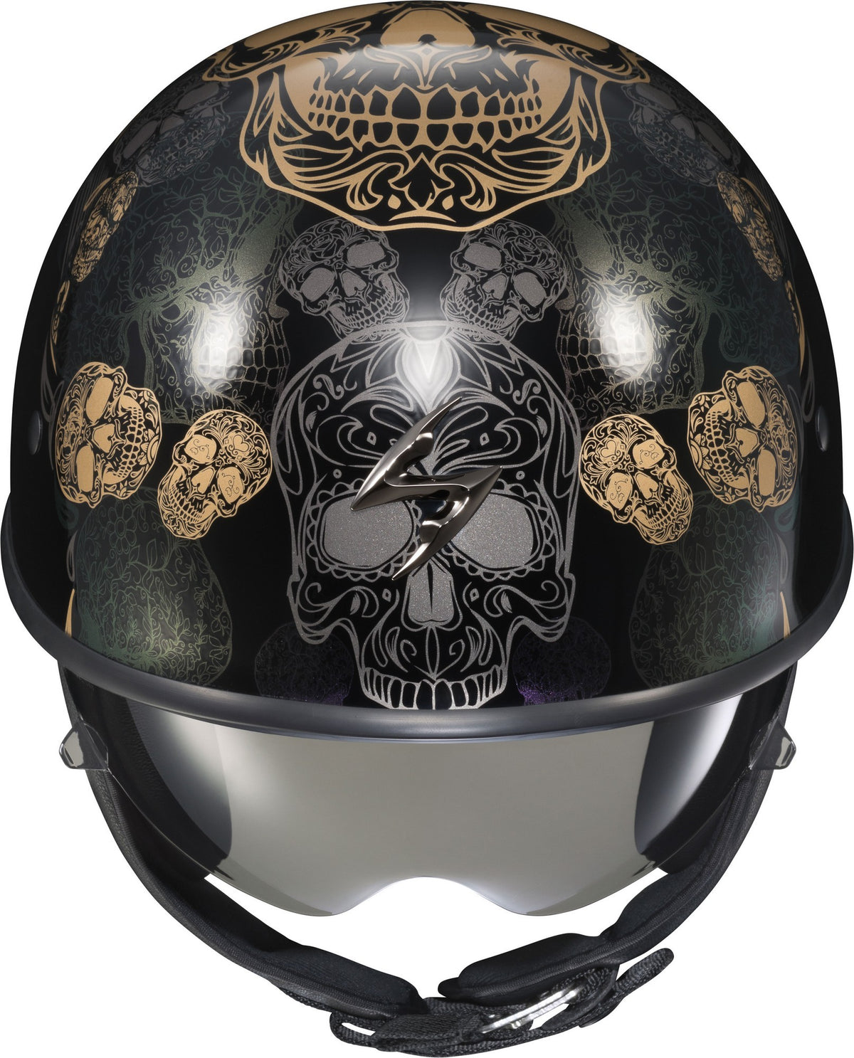 Black Half Helmet F7120