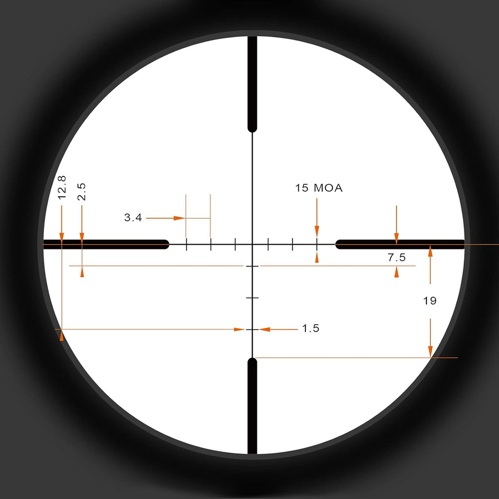 SFP 4-12x40 AO Tactical Rifle Scope with BDC Reticle Optics 1-inch Tube O14037