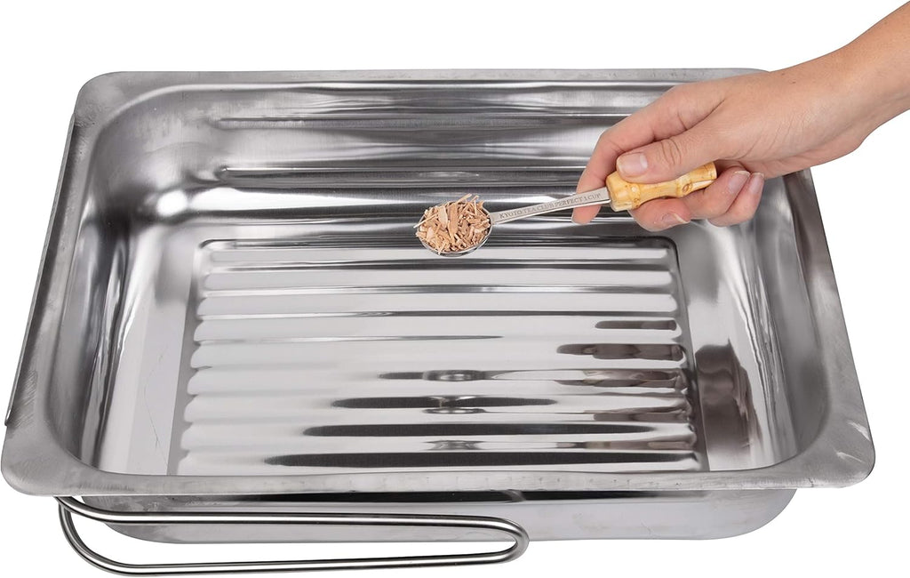 11 x 15 x 3.5 Stainless Steel Smoker S8645