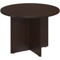 42W Round Conference Table with Wood Base W921