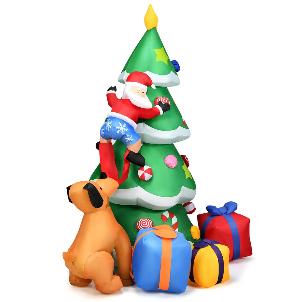 7 FT Inflatable Christmas Tree with LED Lights A9520