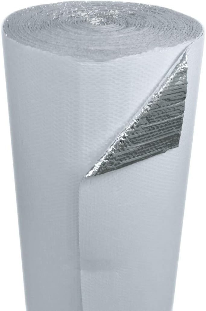 24" x 100' White Double Bubble Reflective Foil Insulation R8 M3098