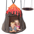 Round Tree Swing with Detachable Play Tent O813172