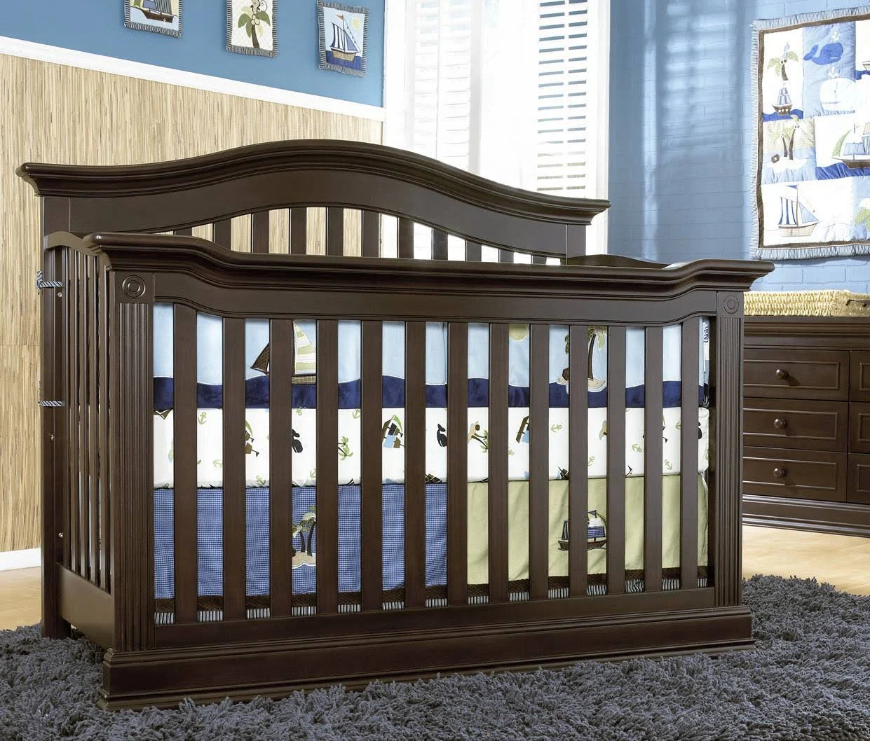 Espresso 4 in 1 Convertible Crib W180