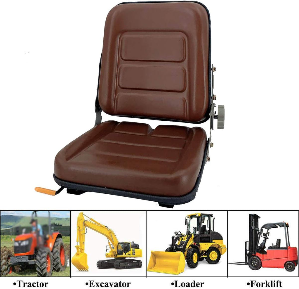 PVC Forklift Seat with 140° Adjustable Back B47198