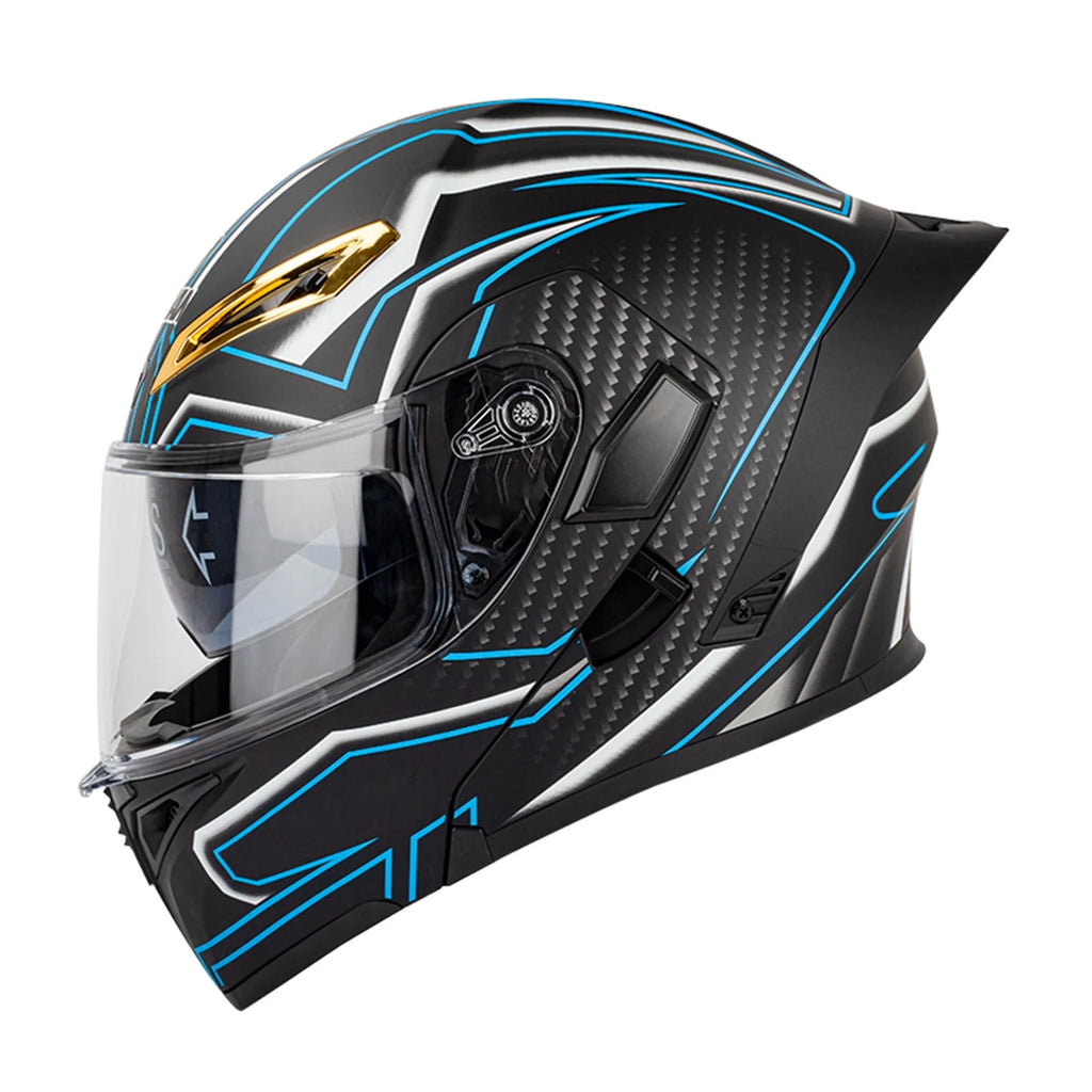 Motorbike Helmet with Dual Visor D92058