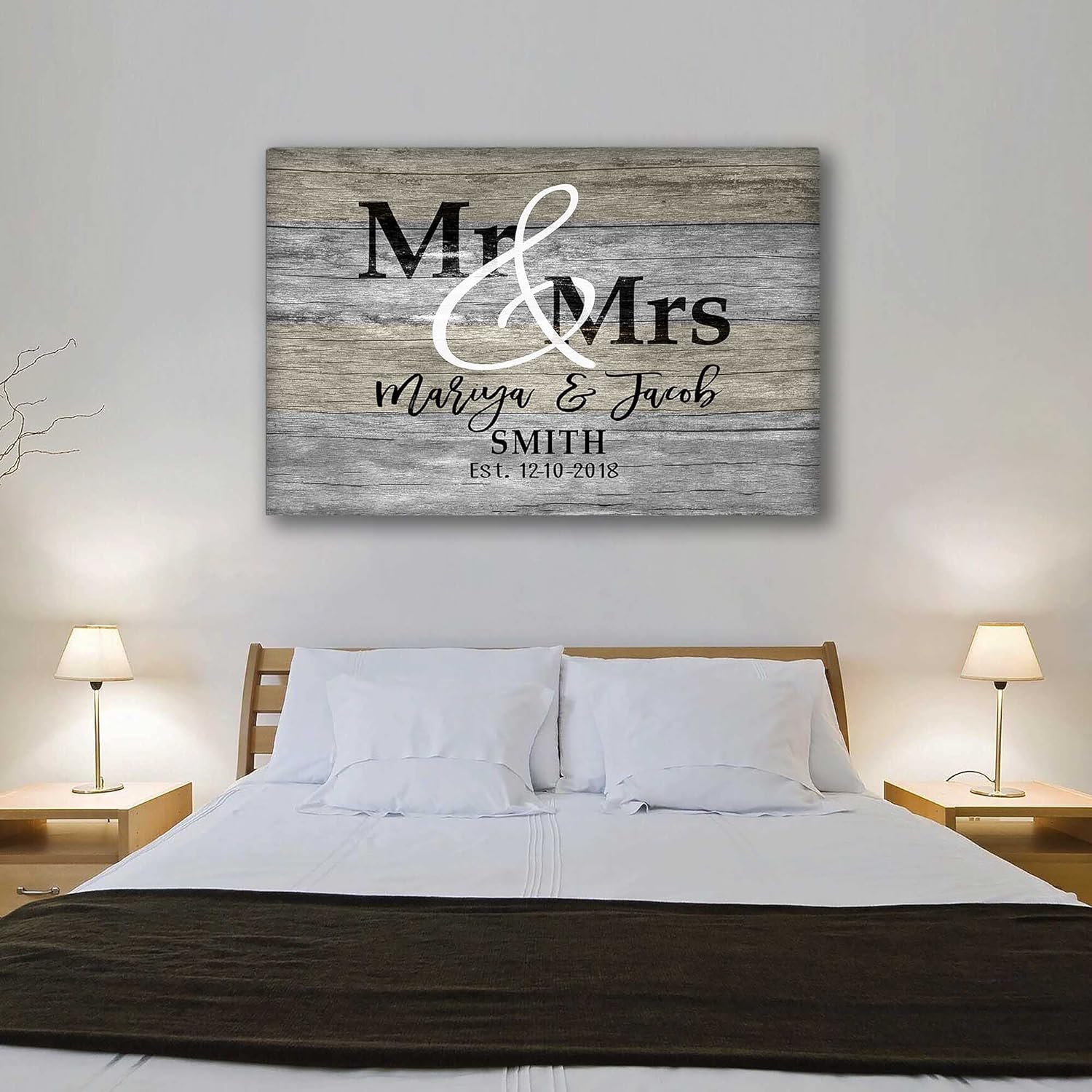 Personalized Couple Canvas Pack of 2 V337908