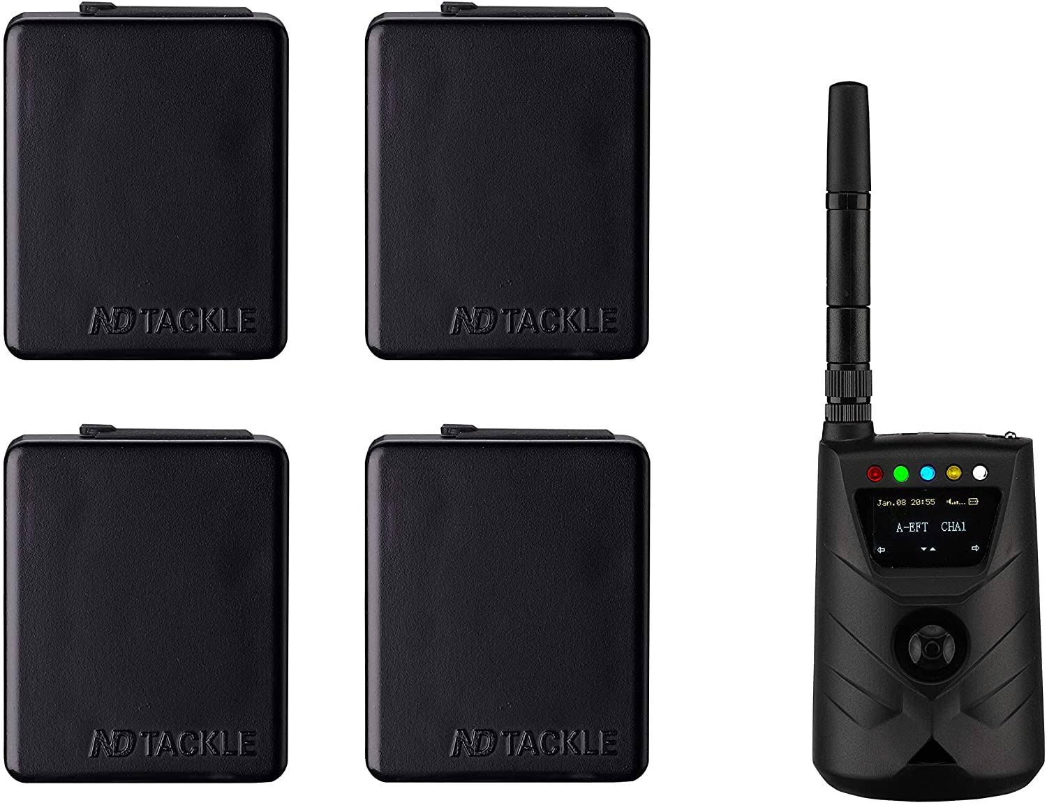 Dongle*4 with S9r Angle Adaptors*4, Battery cover*4 for Carp Fishing H9561