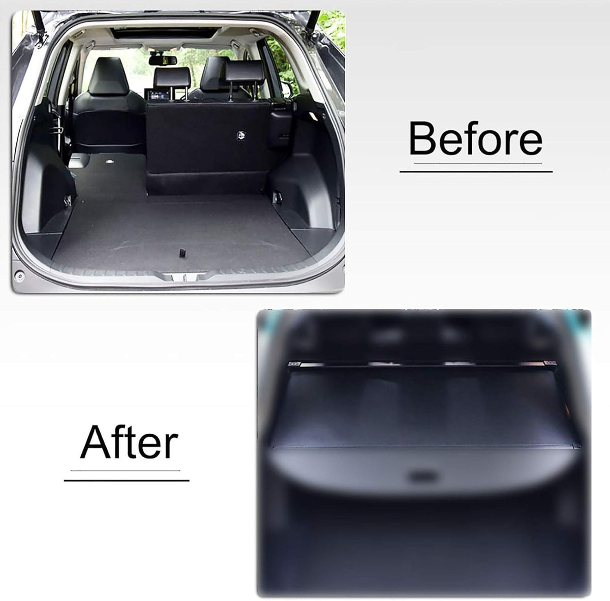 Black Trunk Cargo Cover for VW Volkswagen Tiguan 2018-2020 M273417