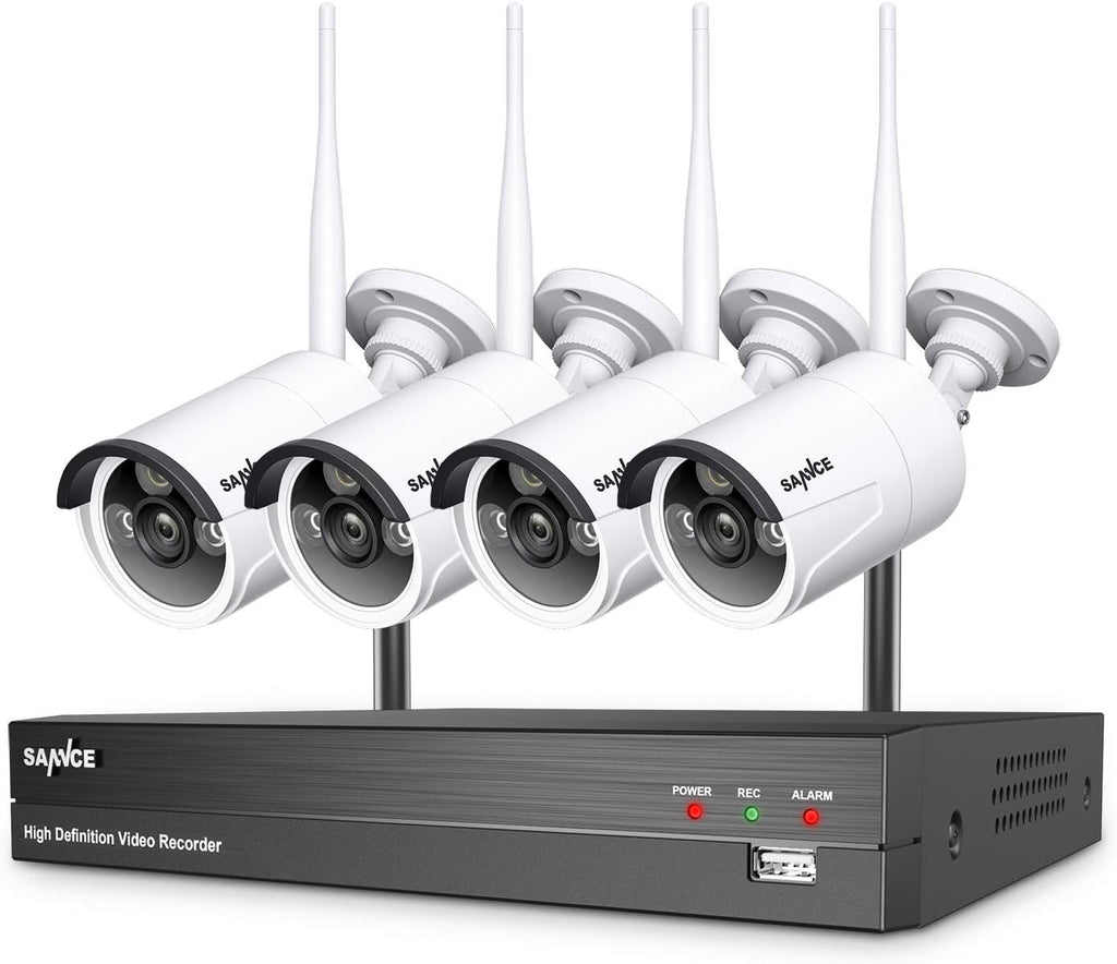 1080p 8 Channel Wireless Security Camera System with 4 Pcs Outdoor Cameras V120