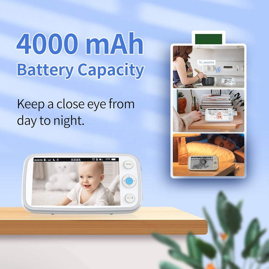 5 720P HD Video Baby Monitor with Night Vision D81634