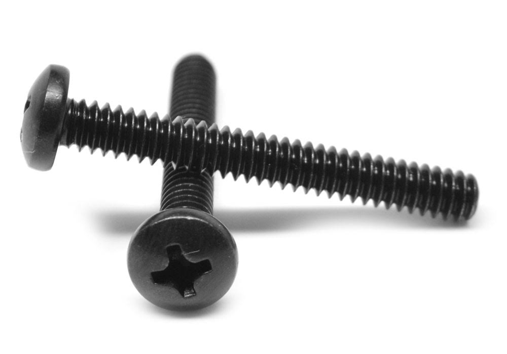 Black Zinc Plated Coarse Thread Machine Screw P5213