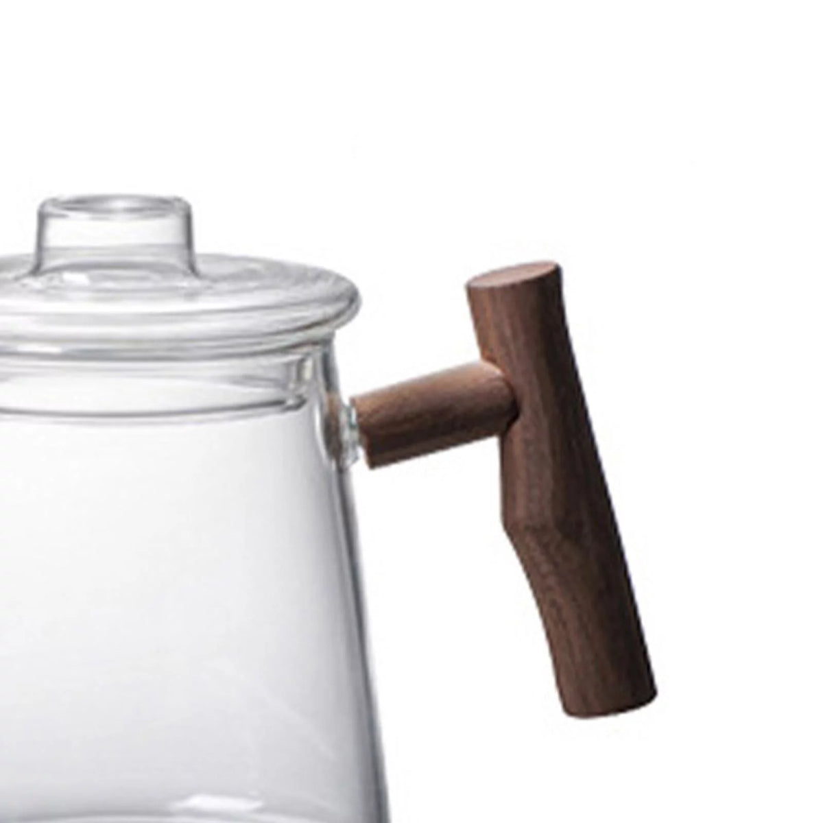 High Borosilicate Glass Gooseneck Kettle Wooden Handle 480ML K593103