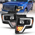 Black Projector Headlights LED Bar and Turn Signal Set N14885