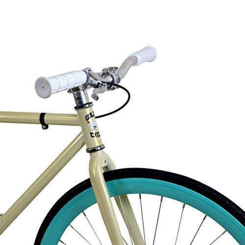 White Single Speed Fixie Bike W4114