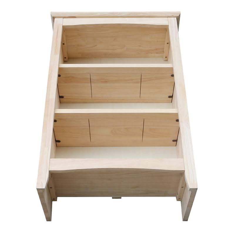 Natural Wood Shaker Bookcase U1196