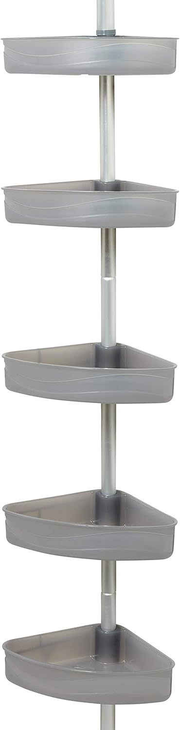 Satin Chrome Tension Pole Shower Caddy P16506