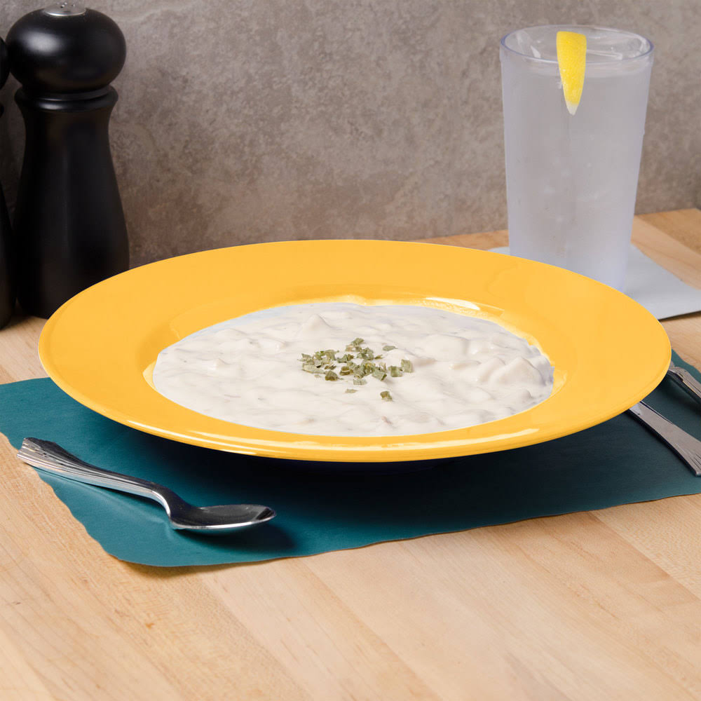 Yellow 16 oz. Melamine Pasta Bowl K5030