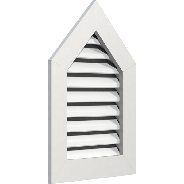 Peaked Top Gable Vent, PVC Q955