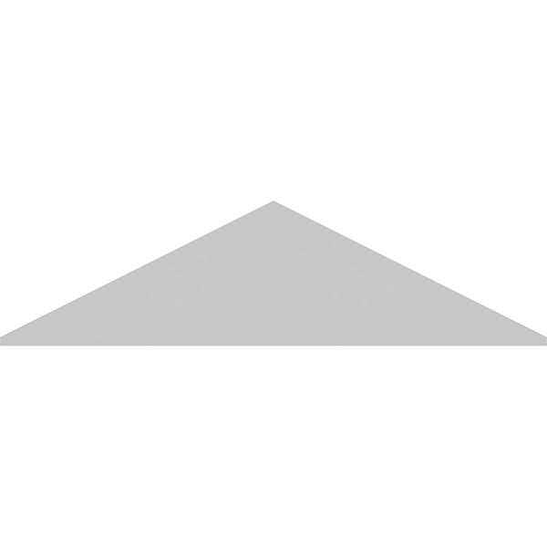 62x22W x 16-1/2x22H x 2x22P Peaked Cap Smooth PVC Pediment R9759