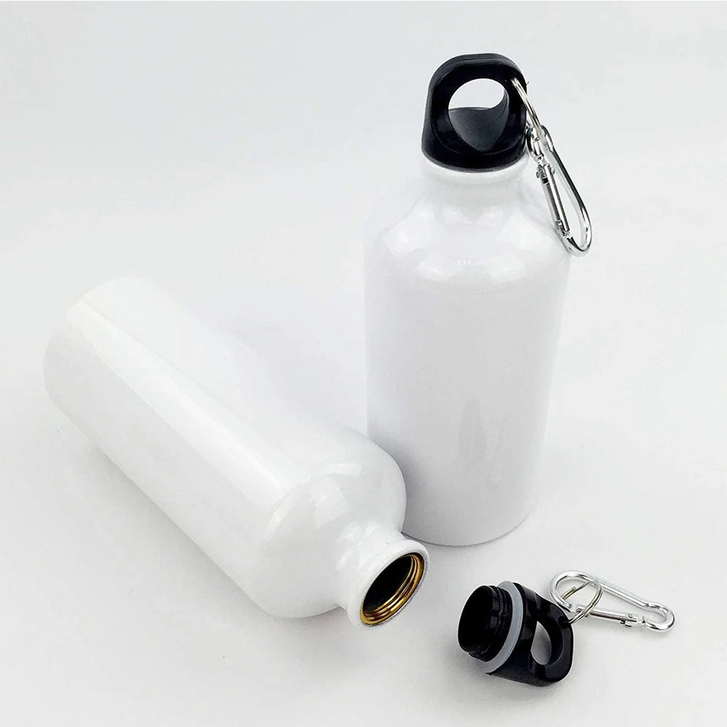 50pcs 500ml Aluminium Water Bottle White W6790