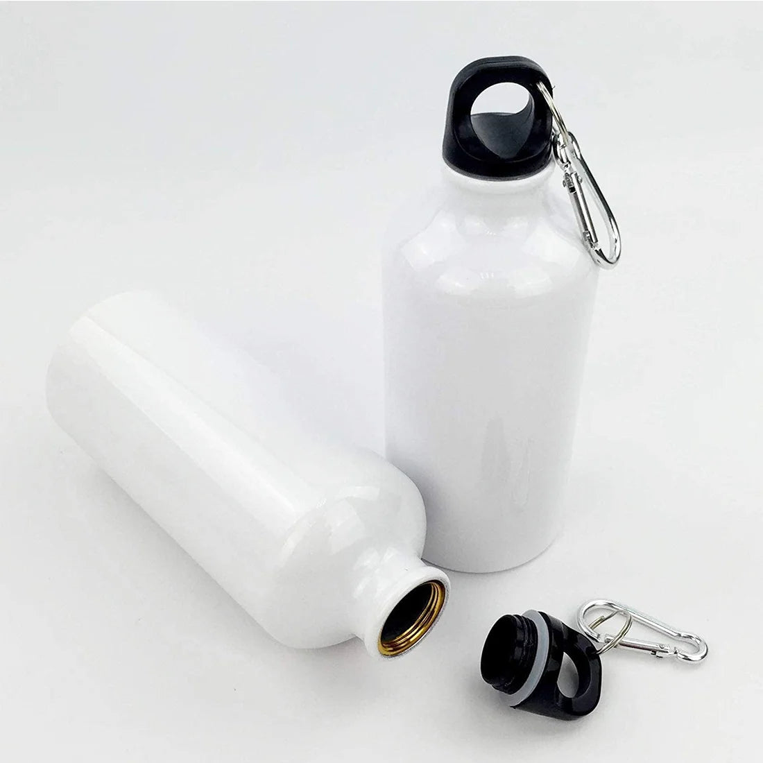 50pcs 500ml Aluminium Water Bottle White W6790