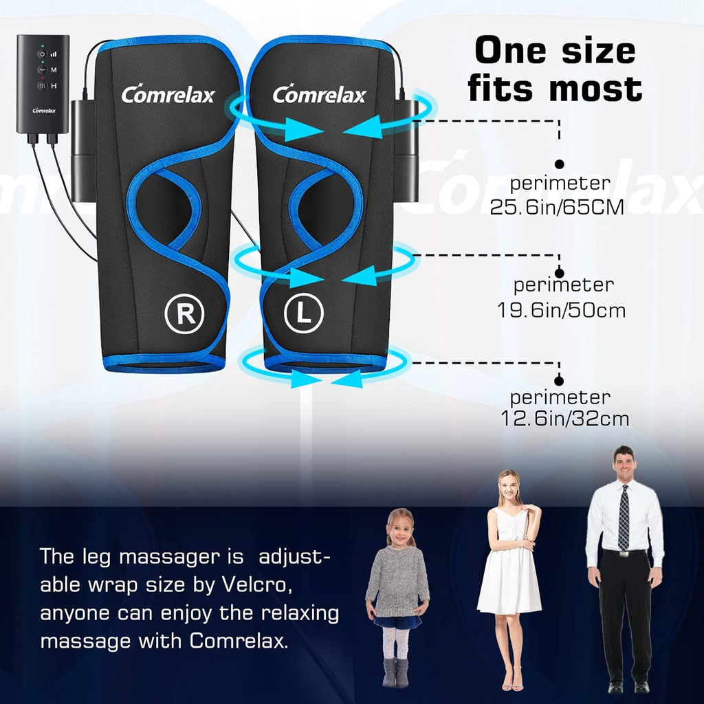 Portable Rechargeable Leg Massager with Heat Air Compression L991