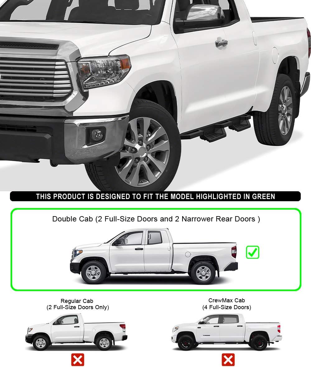 Drop Steps Running Boards Rocker Slider for Toyota Tundra Double Cab J168