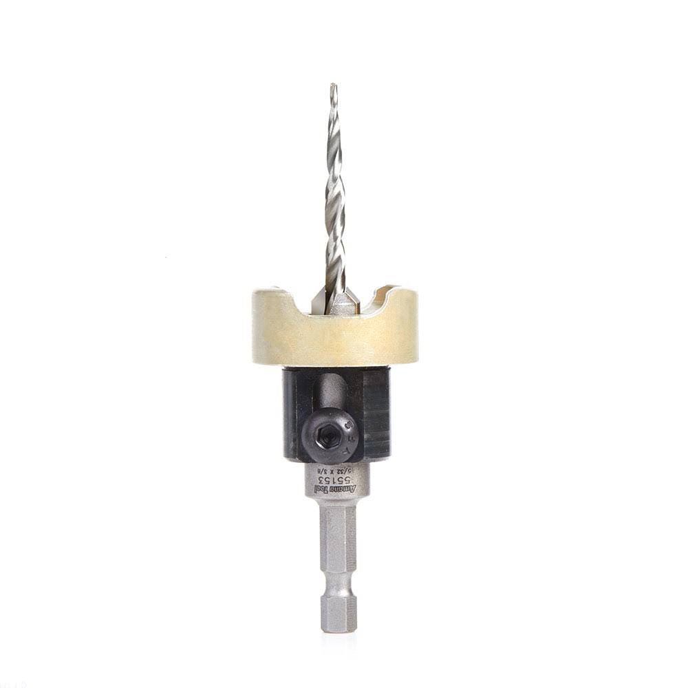 Carbide Tipped 82 Degree Countersink with Tapered Drill and Adjustable Depth D898