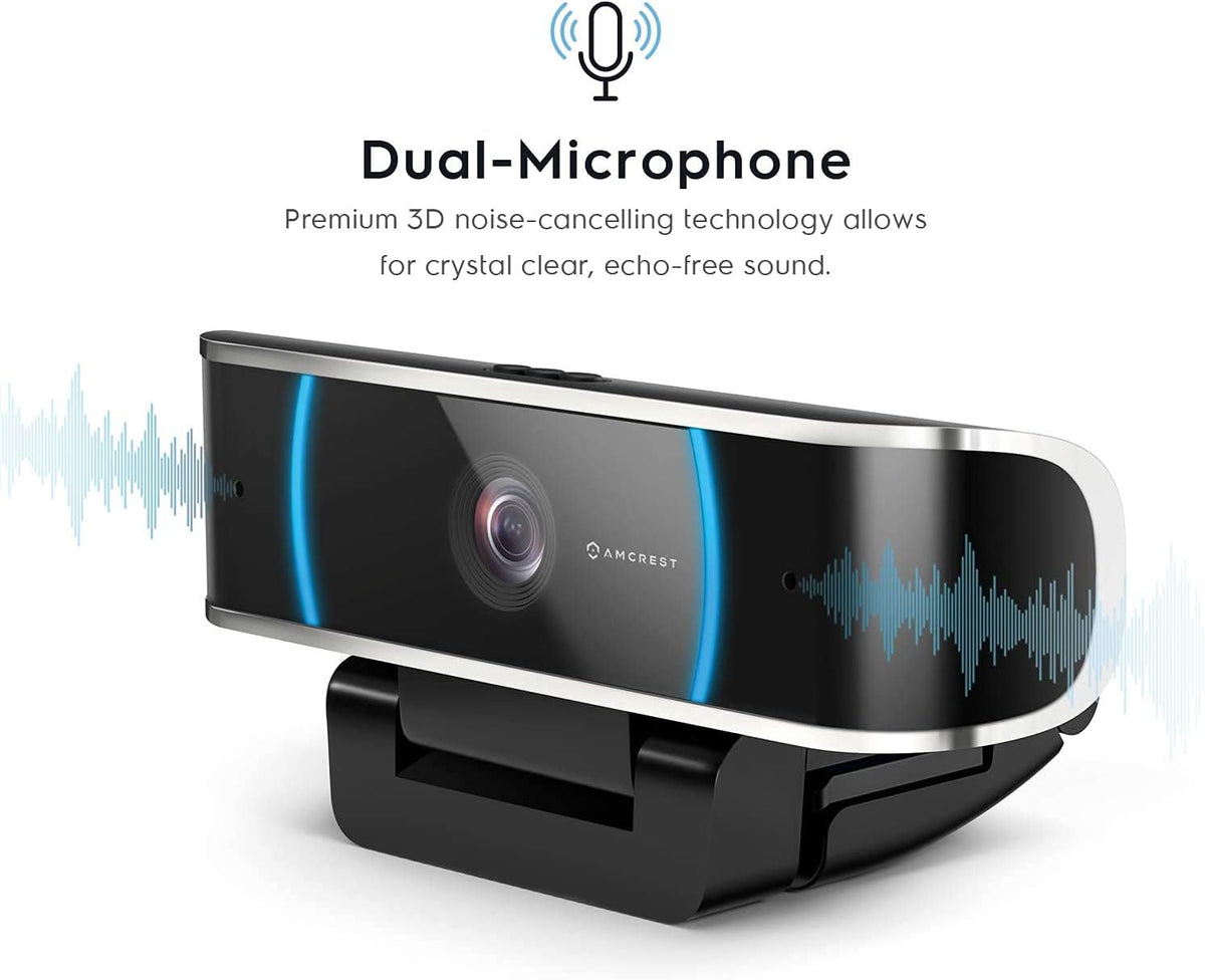 5-Megapixel USB Webcam with Microphone and Wide Angle Lens N13067