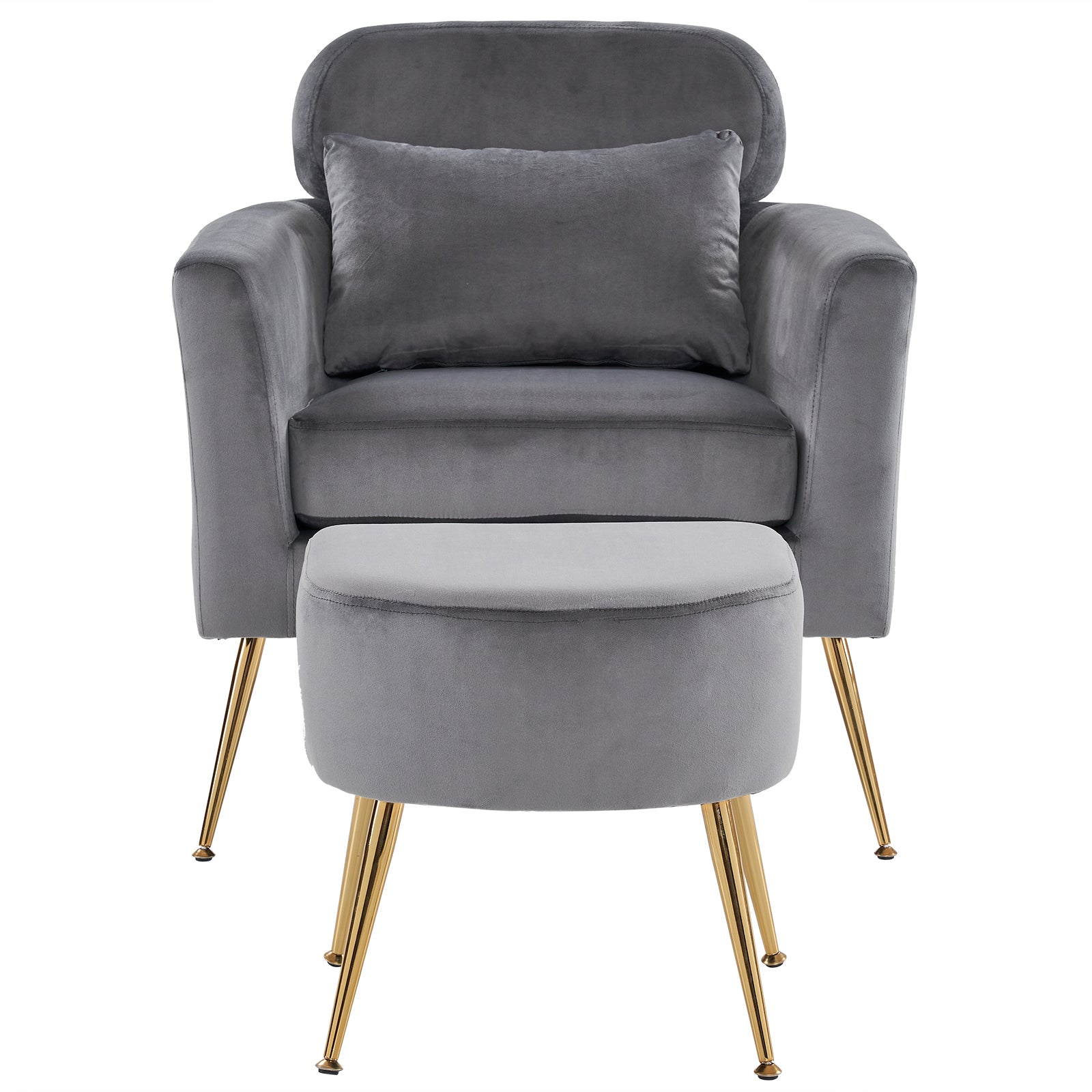 Dark Gray Flannelette Single Chair W250