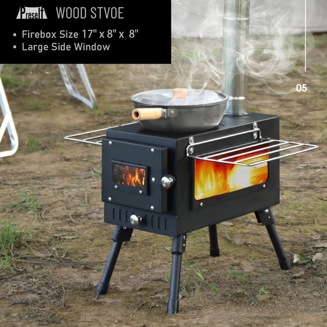 XL Wood Burning Tent Stove J58231