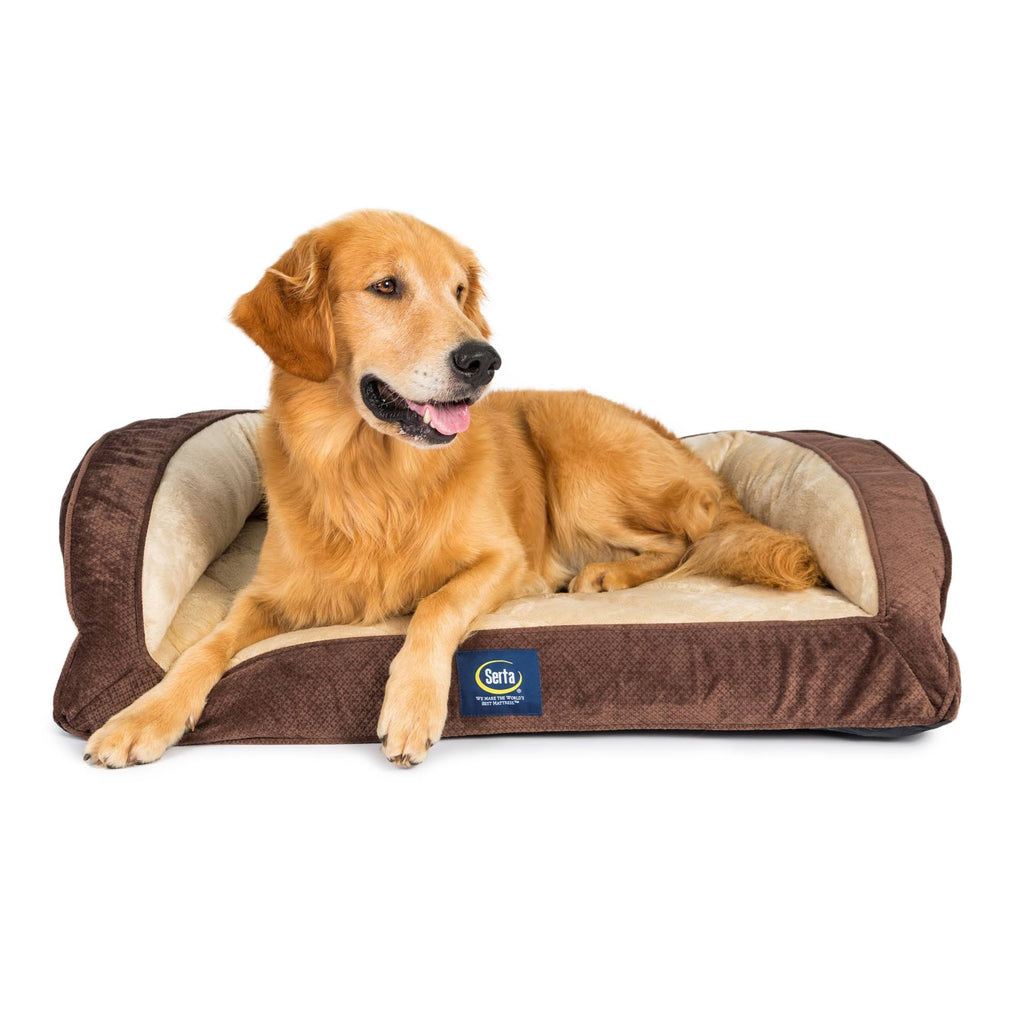 Blue Quilted Couch Pet Bed L13341