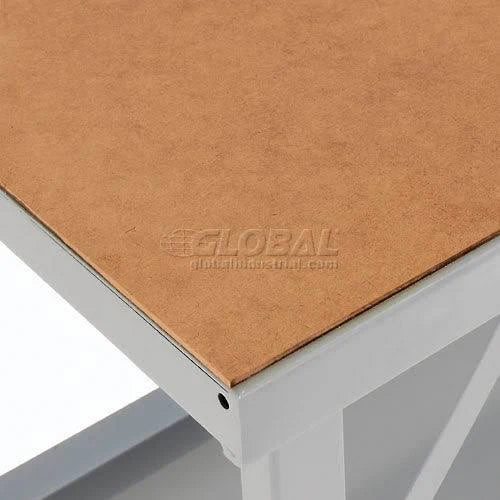 Heavy-Duty Extra Long Assembly Workbench Hardboard Top - Gray L54899
