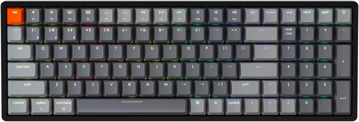 96% Layout Bluetooth Wireless/USB Wired Mechanical Keyboard with Aluminum Frame I389