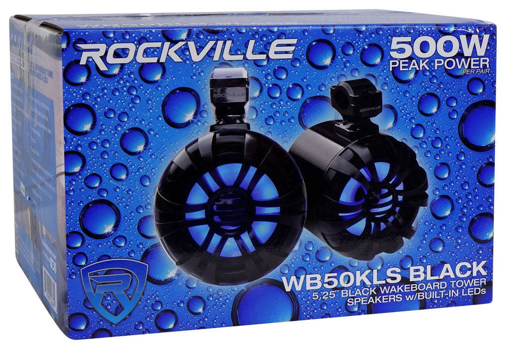 5.25" LED Tower Speakers with Bluetooth Control O8815
