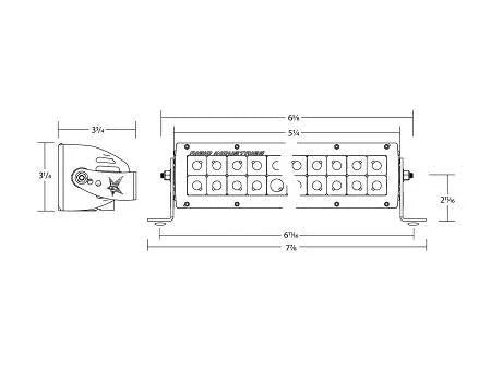 White 4x22 Flood Light B6765