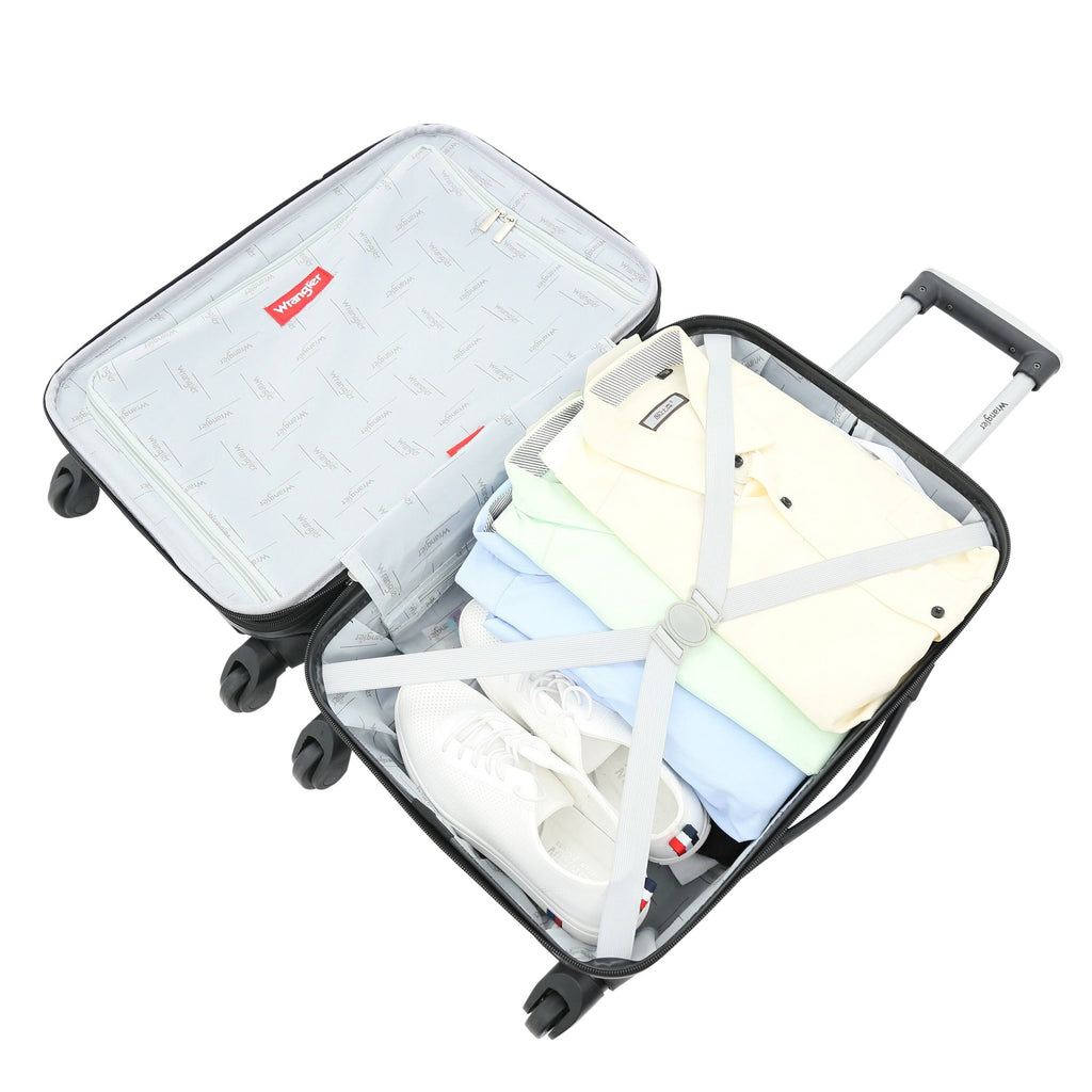 2-Piece Rolling Carry-On Set Navy Y9522